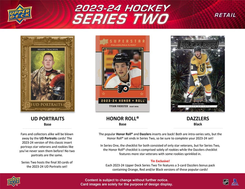 2023-24 Upper Deck Series 2 Hockey Blaster Box - Cartes Sportives Rive Sud