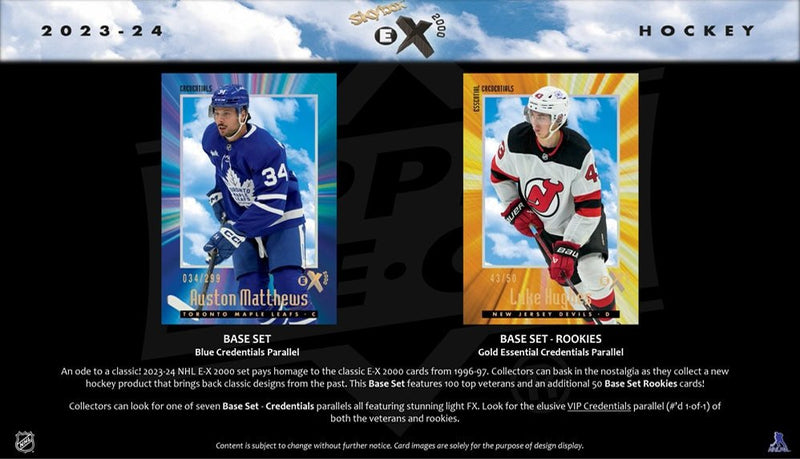 2023 - 24 Upper Deck Skybox E - X 2000 Hockey Hobby Box (Pre - Order) - Cartes Sportives Rive Sud