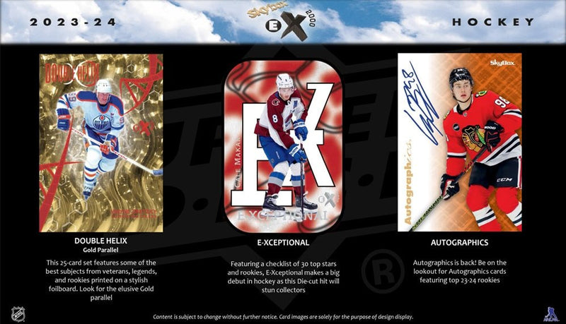 2023 - 24 Upper Deck Skybox E - X 2000 Hockey Hobby Box (Pre - Order) - Cartes Sportives Rive Sud