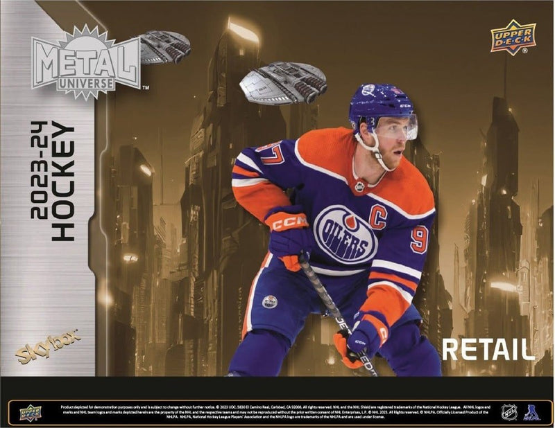 2023 - 24 Upper Deck Skybox Metal Universe Hockey Blaster Box - Cartes Sportives Rive Sud