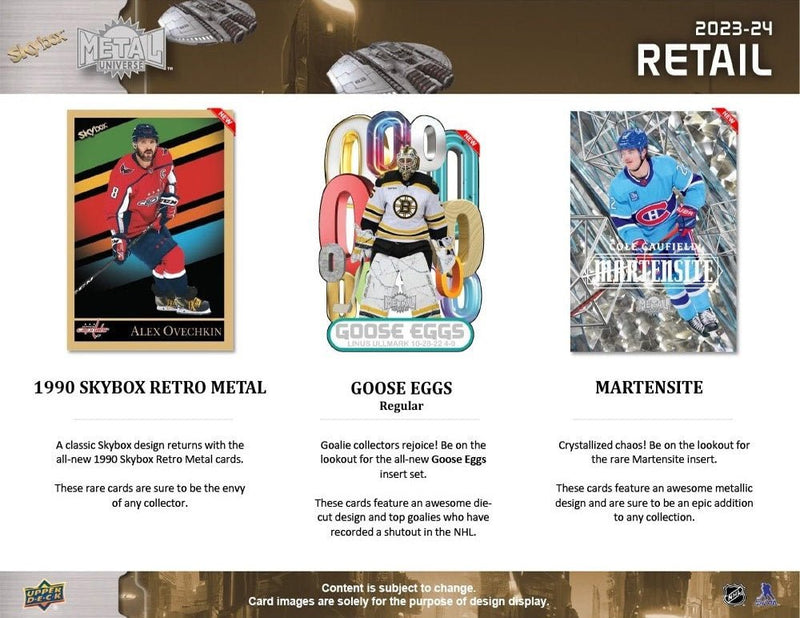 2023 - 24 Upper Deck Skybox Metal Universe Hockey Blaster Box - Cartes Sportives Rive Sud