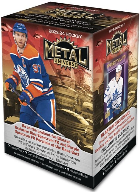 2023 - 24 Upper Deck Skybox Metal Universe Hockey Blaster Box - Cartes Sportives Rive Sud