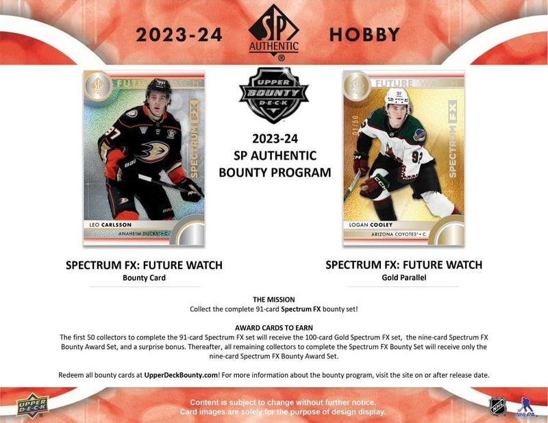 2023-24 Upper Deck SP Authentic Hockey Hobby Box - Cartes Sportives Rive Sud