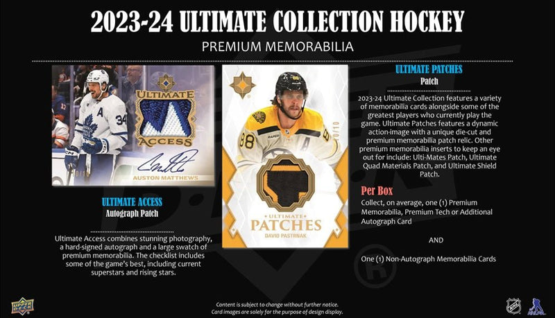 2023 - 24 Upper Deck Ultimate Hockey Hobby Box (Pre - Order) - Cartes Sportives Rive Sud