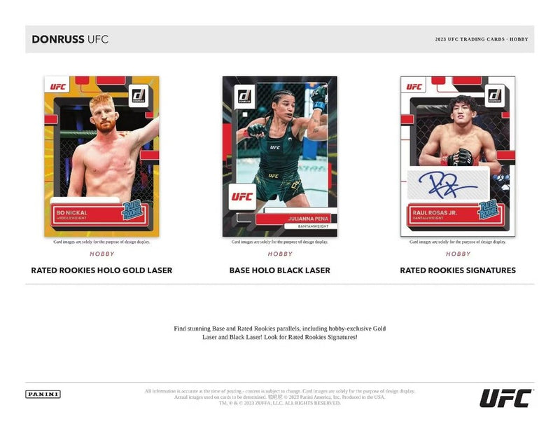 2023 Panini Donruss UFC Hobby Box - Cartes Sportives Rive Sud