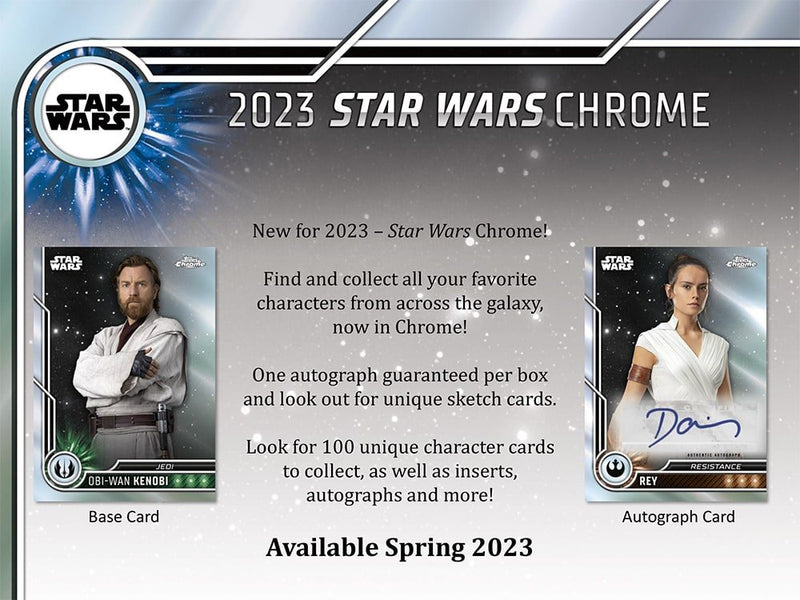 2023 Topps Chrome Star Wars Hobby Box - Cartes Sportives Rive Sud