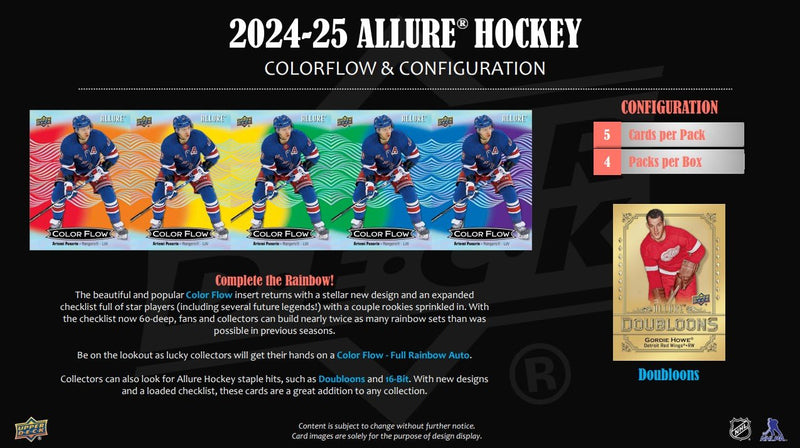 2024 - 25 Upper Deck Allure Hockey Blaster Box (Pre - Order) - Cartes Sportives Rive Sud