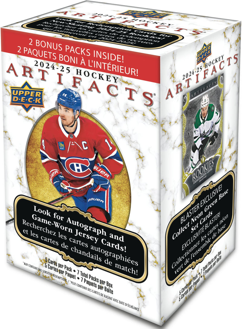 2024 - 25 Upper Deck Artifacts Hockey Blaster Box (Pre - Order) - Cartes Sportives Rive Sud