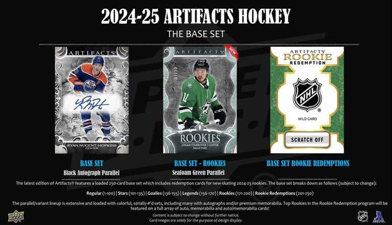 2024 - 25 Upper Deck Artifacts Hockey Hobby Box (Pre - Order) - Cartes Sportives Rive Sud