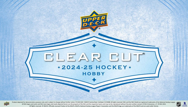 2024 - 25 Upper Deck Clear Cut Hockey Hobby Box (Pre - Order) - Cartes Sportives Rive Sud