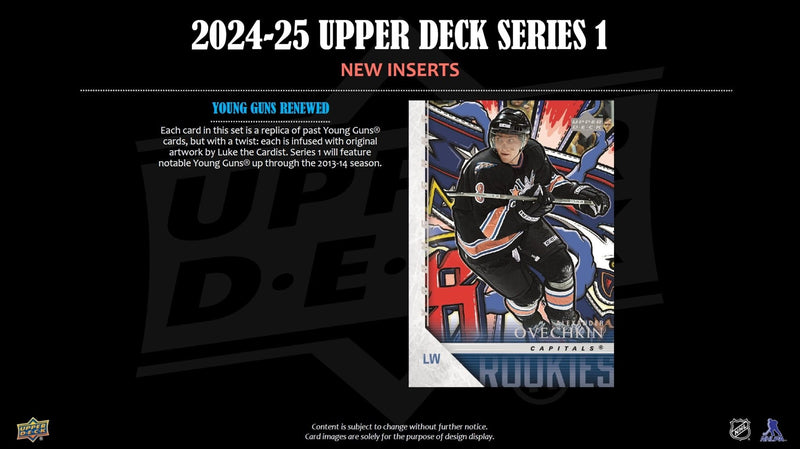 2024-25 Upper Deck Series 1 Hockey Blaster Box - Cartes Sportives Rive Sud