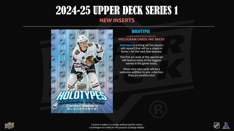 2024-25 Upper Deck Series 1 Hockey Blaster Box - Cartes Sportives Rive Sud