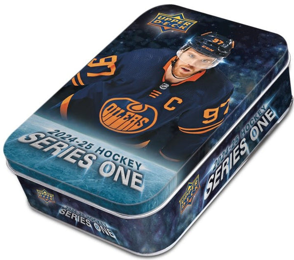 2024 - 25 Upper Deck Series 1 Hockey Tin Box (Pre - Order) - Cartes Sportives Rive Sud