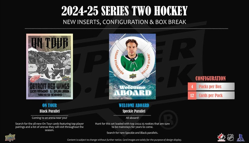 2024 - 25 Upper Deck Series 2 Hockey Blaster Box (Pre - Order) - Cartes Sportives Rive Sud