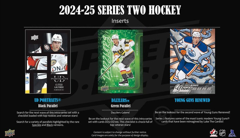 2024 - 25 Upper Deck Series 2 Hockey Blaster Box (Pre - Order) - Cartes Sportives Rive Sud