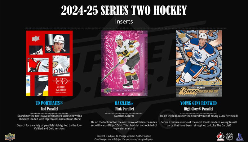 2024 - 25 Upper Deck Series 2 Hockey Hobby Box (Pre - Order) - Cartes Sportives Rive Sud