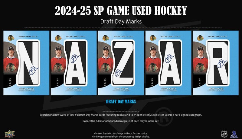 2024 - 25 Upper Deck SP Game Used Hockey Hobby Box (Pre - Order) - Cartes Sportives Rive Sud