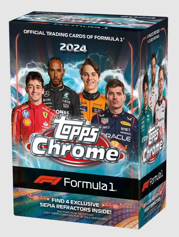 2024 Topps Chrome Formula 1 F1 Blaster Box - Cartes Sportives Rive Sud