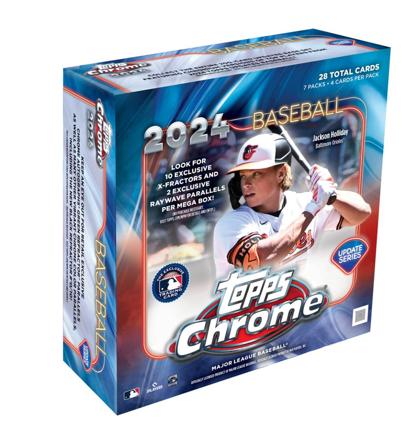 2024 Topps Chrome Update Baseball Mega Box - Cartes Sportives Rive Sud