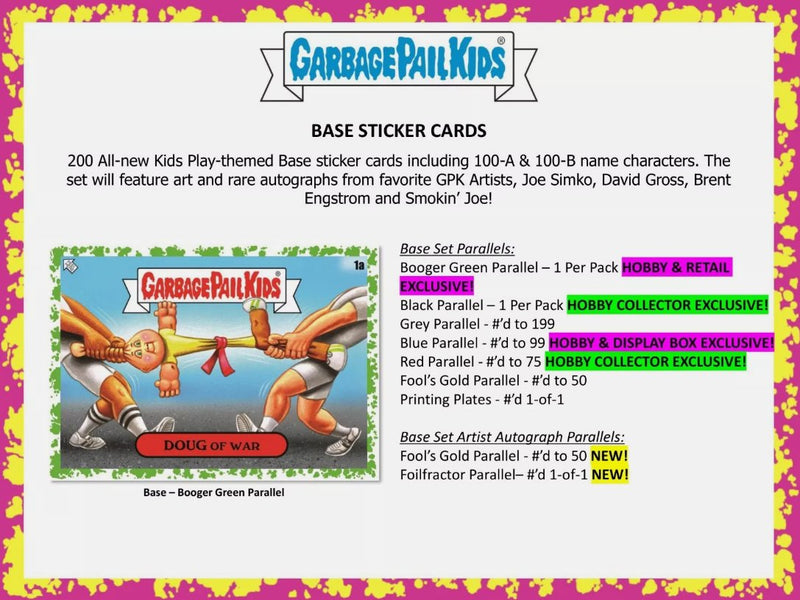 2024 Topps Garbage Pail Kids Series 1 - Cartes Sportives Rive Sud