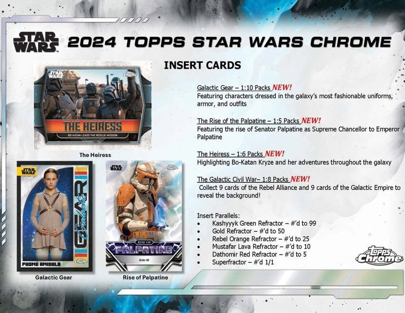 2024 Topps Star Wars Chrome Hobby - Cartes Sportives Rive Sud