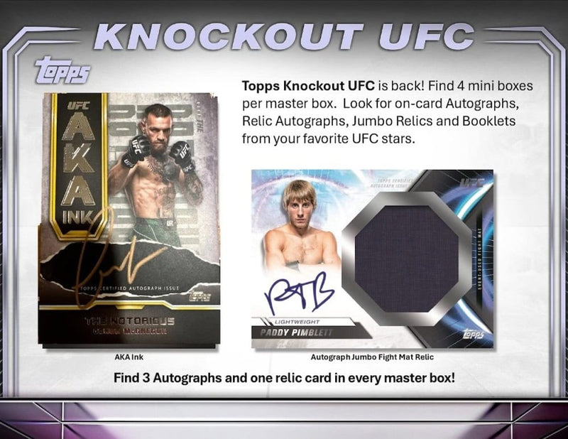 2024 Topps UFC Knockout Hobby Box - Cartes Sportives Rive Sud