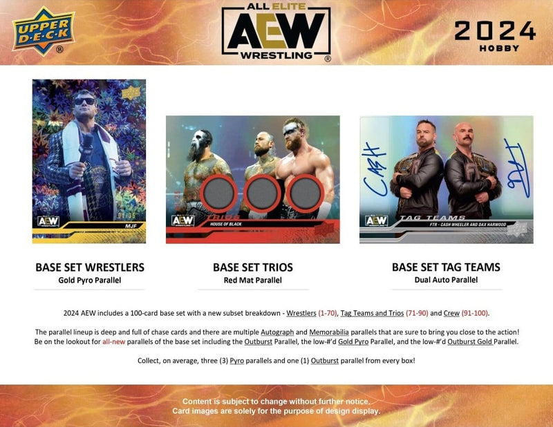 2024 Upper Deck AEW All Elite Wrestling Hobby Box - Cartes Sportives Rive Sud