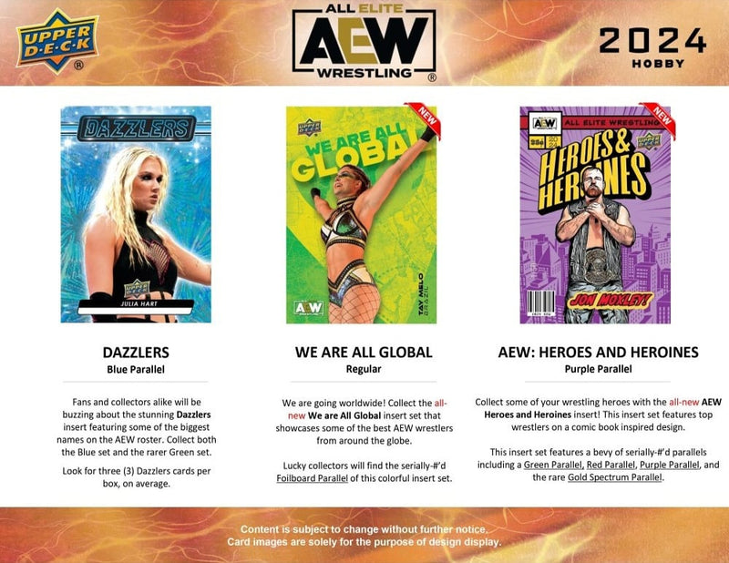 2024 Upper Deck AEW All Elite Wrestling Hobby Box - Cartes Sportives Rive Sud