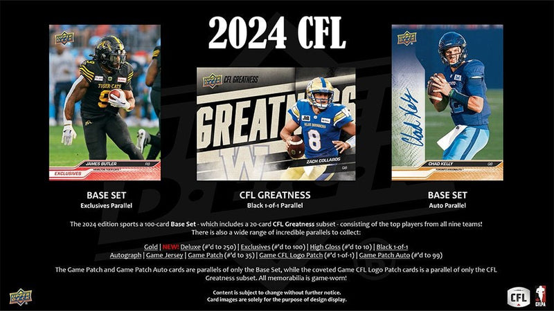 2024 Upper Deck CFL Football Hobby Box - Cartes Sportives Rive Sud