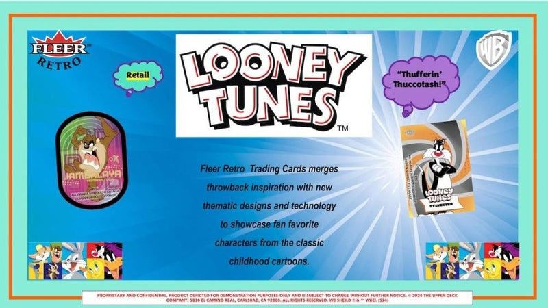 2024 UPPER DECK FLEER RETRO LOONEY TUNES BLASTER BOX - Cartes Sportives Rive Sud