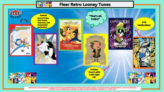 2024 UPPER DECK FLEER RETRO LOONEY TUNES HOBBY BOX - Cartes Sportives Rive Sud