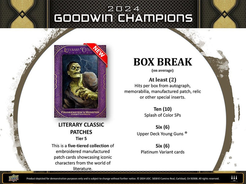 2024 Upper Deck Goodwin Champions Hobby Box - Cartes Sportives Rive Sud