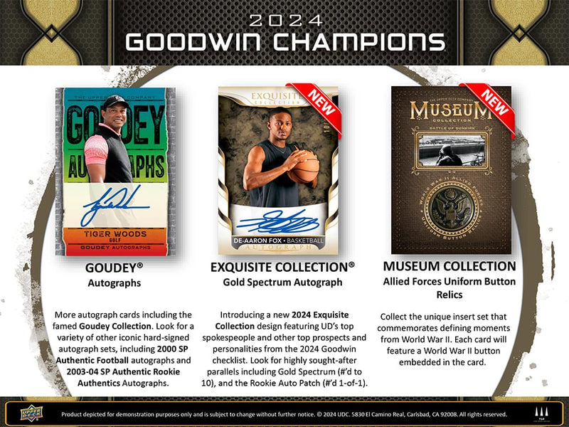 2024 Upper Deck Goodwin Champions Hobby Box - Cartes Sportives Rive Sud