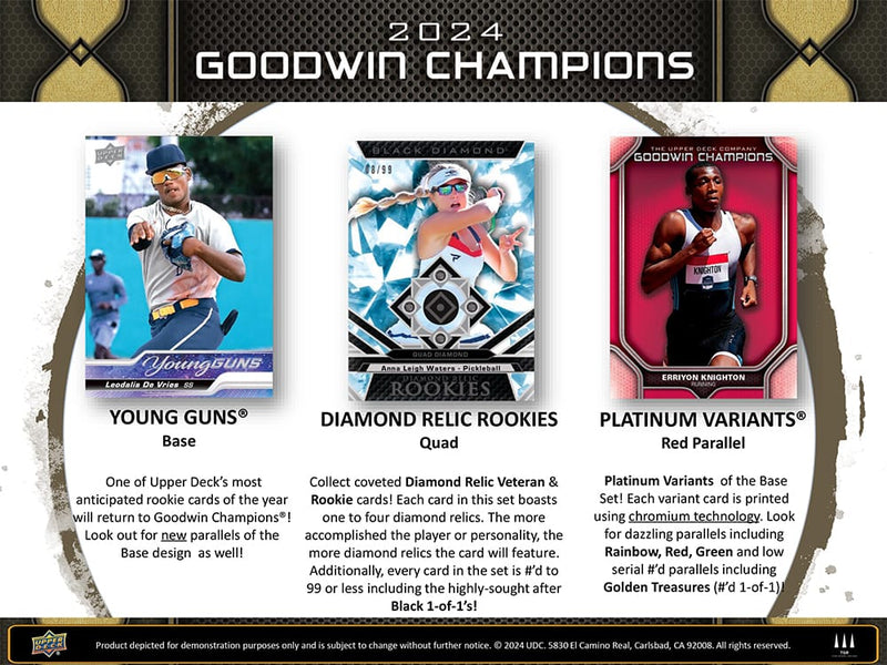 2024 Upper Deck Goodwin Champions Hobby Box - Cartes Sportives Rive Sud