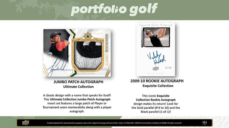 2024 Upper Deck Portfolio Golf Hobby - Cartes Sportives Rive Sud