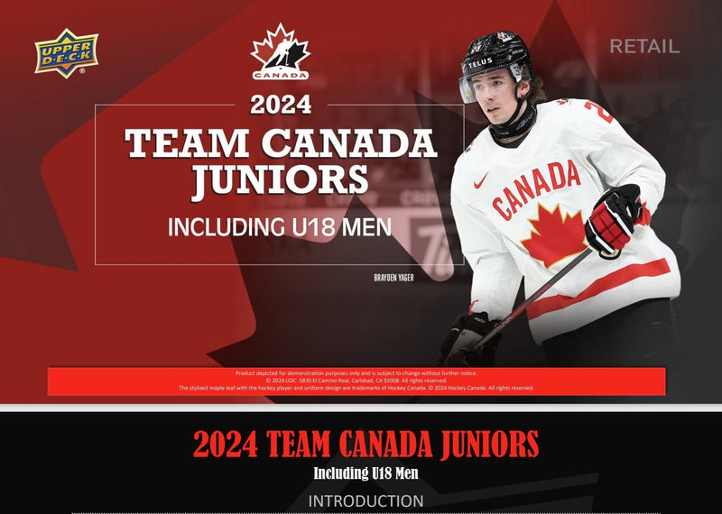 2024 Upper Deck Team Canada Juniors Blaster - Cartes Sportives Rive Sud