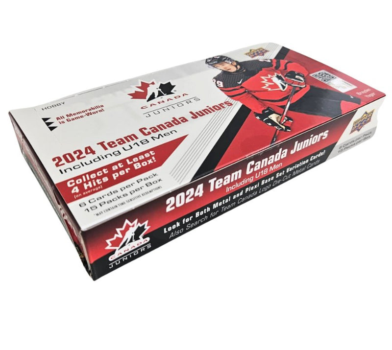 2024 Upper Deck Team Canada Juniors Hockey Hobby Box - Cartes Sportives Rive Sud