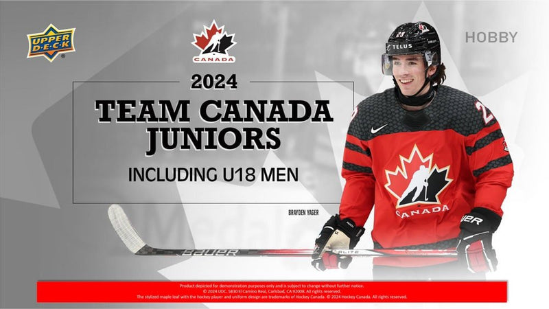 2024 Upper Deck Team Canada Juniors Hockey Hobby Box - Cartes Sportives Rive Sud