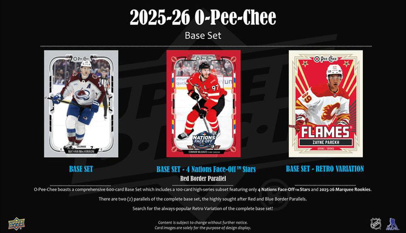 2025 - 26 O - Pee - Chee Hockey Blaster Box - Cartes Sportives Rive Sud