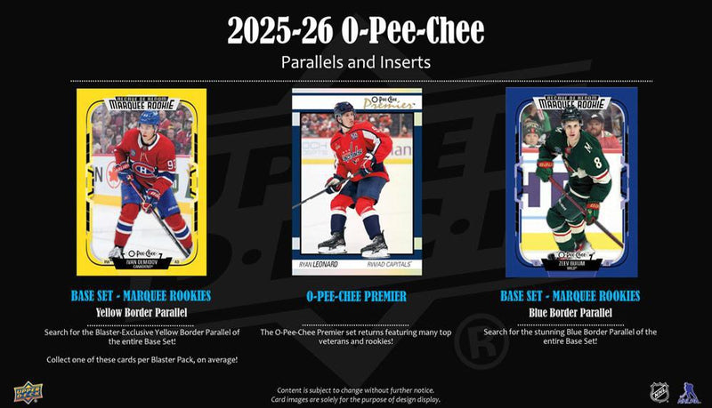 2025 - 26 O - Pee - Chee Hockey Blaster Box - Cartes Sportives Rive Sud