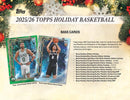 2025 - 26 Topps Basketball Holiday Basketball Mega Box - Cartes Sportives Rive Sud