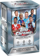 2025 - 26 Topps Chrome UEFA Soccer Value Box - Cartes Sportives Rive Sud
