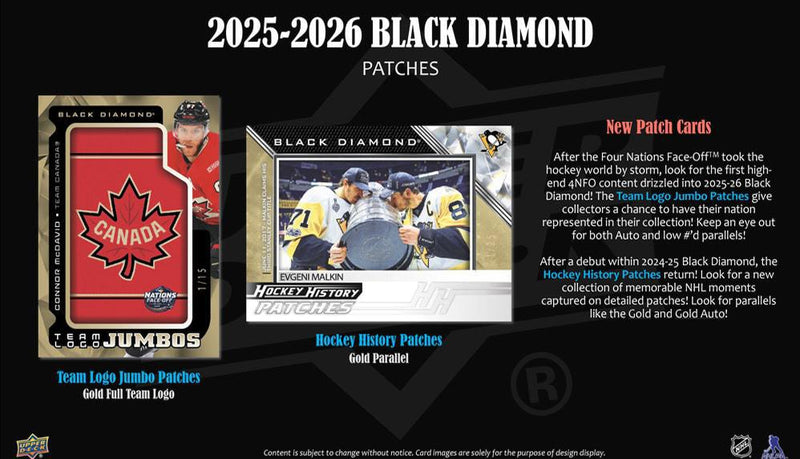 2025 - 26 Upper Deck Black Diamond Hockey Hobby Box - Cartes Sportives Rive Sud
