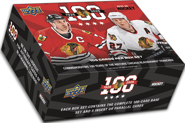 2025 - 26 Upper Deck Chicago Blackhawks Centennial Hockey Box Set - Cartes Sportives Rive Sud