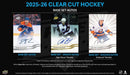 2025 - 26 Upper Deck Clear Cut Hockey Hobby Box (Pre Order) - Cartes Sportives Rive Sud