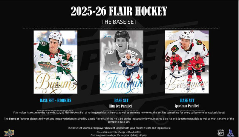 2025 - 26 Upper Deck Flair Hockey Hobby Box (Pre Order) - Cartes Sportives Rive Sud