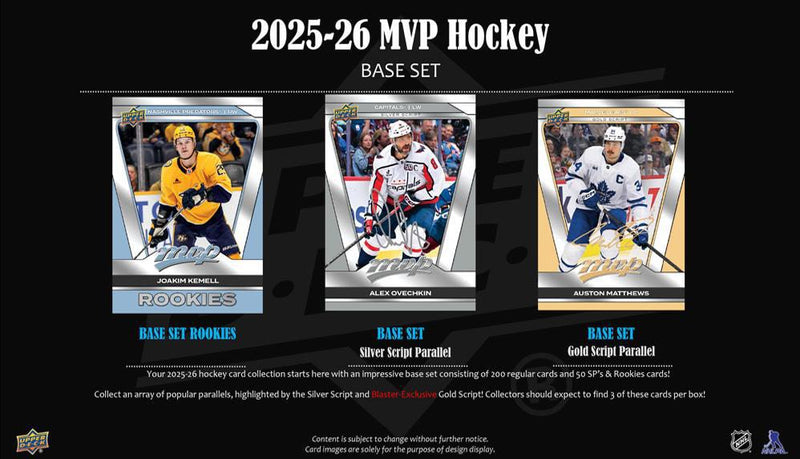 2025 - 26 Upper Deck MVP Hockey Blaster Box (Pre - Order) - Cartes Sportives Rive Sud