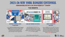 2025 - 26 Upper Deck New York Rangers Centennial Hobby Box (Pre Order) - Cartes Sportives Rive Sud