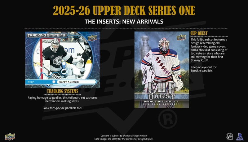 2025 - 26 Upper Deck Series 1 Hockey Blaster Box (Pre Order) - Cartes Sportives Rive Sud