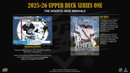 2025 - 26 Upper Deck Series 1 Hockey Hobby Box - Cartes Sportives Rive Sud